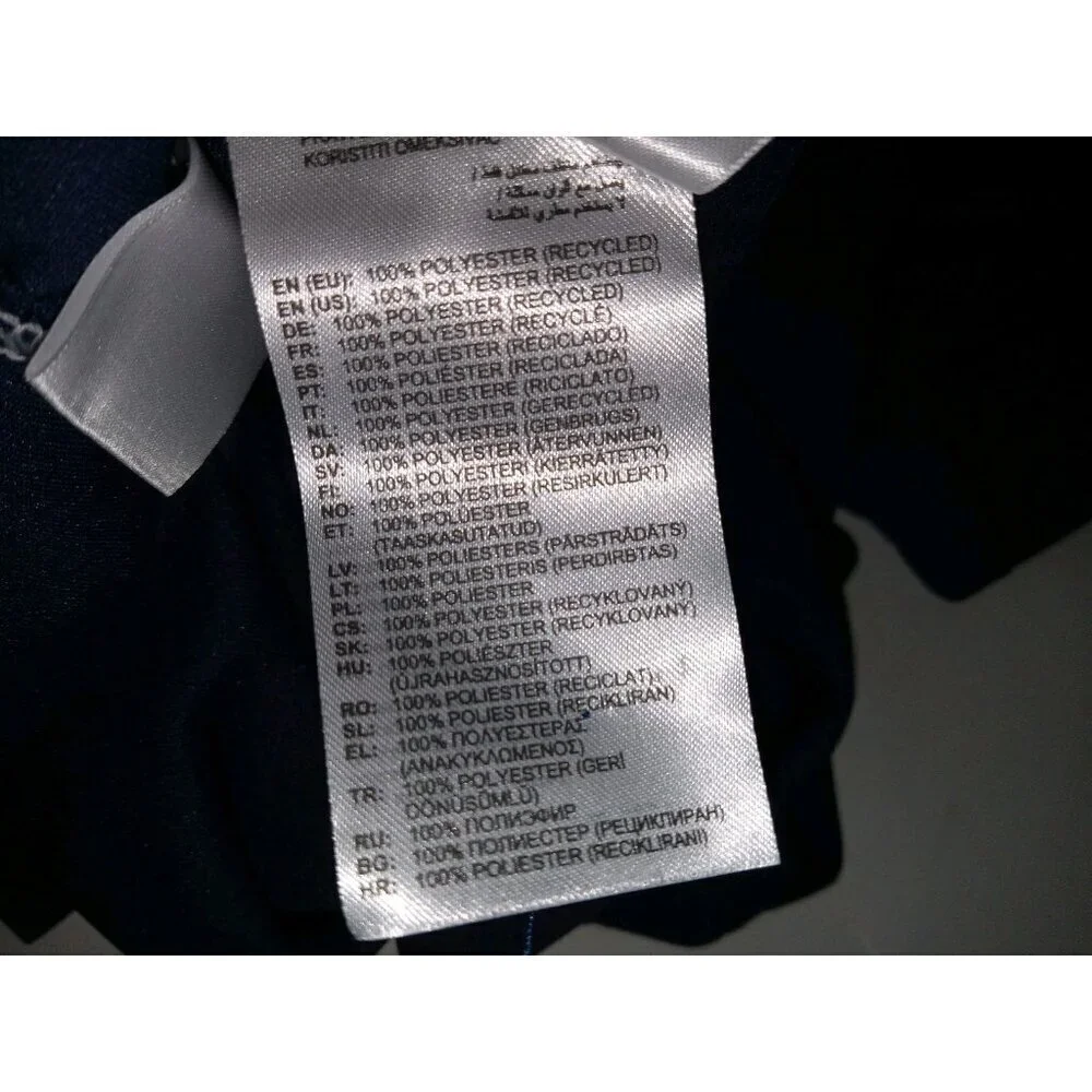 Adidas NEW Navy Blue Stetchy Athletic Sport Mens Medium Active Golf Polo Shirt